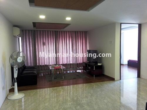 Myanmar real estate - for rent property - No.3881 - Good room in Done condo available now on rent. - View of the Living room