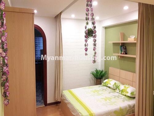 Myanmar real estate - for rent property - No.3884 - An apartment for rent in Kyaukdadar Township. - View of the Bed room