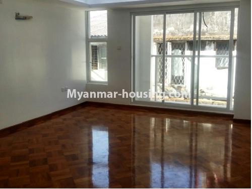 Myanmar real estate - for rent property - No.3888 - Condominium room for rent in Dagon Township.   - View of the Living room