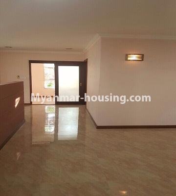 Myanmar real estate - for rent property - No.3891 - A Landed House for rent in Malikha Housing. - View of the living room