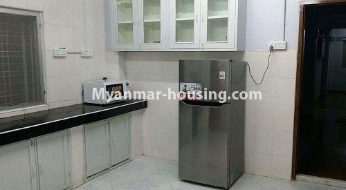 Myanmar real estate - for rent property - No.3893 - An apartment for rent in MahaBawga Street, Kamaryut Township. - View of Kitchen room