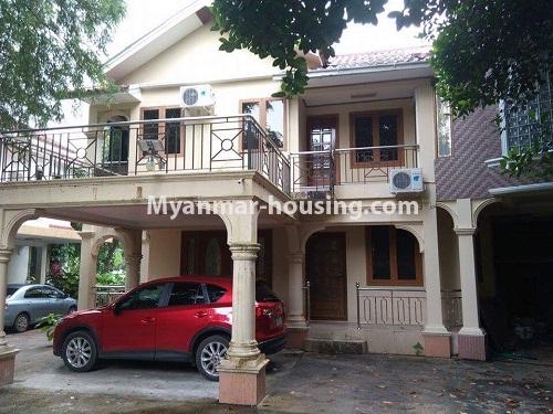 Myanmar real estate - for rent property - No.3903 - A Landed House for rent in Bahan Township. - View of the building
