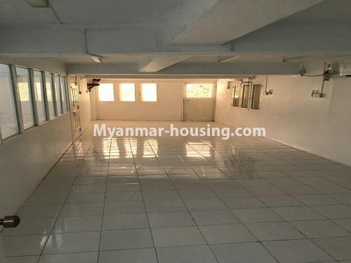 Myanmar real estate - for rent property - No.3904 - Ground floor for shop or office for rent in Bahan! - upstairs hall view