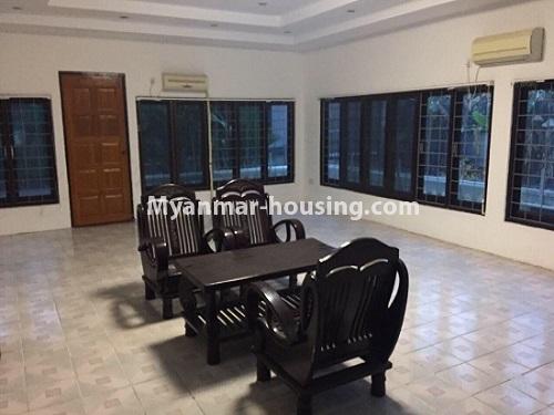 Myanmar real estate - for rent property - No.3908 - Good Landed House for rent in Mayangone Township - View of the Living room