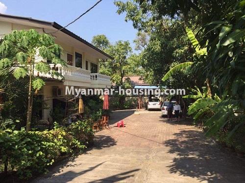 Myanmar real estate - for rent property - No.3908 - Good Landed House for rent in Mayangone Township - View of the house.