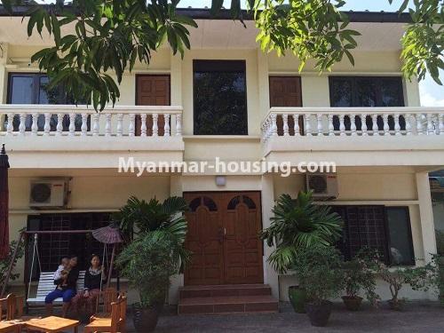 Myanmar real estate - for rent property - No.3908 - Good Landed House for rent in Mayangone Township - View of the house.