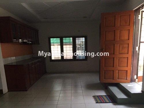 Myanmar real estate - for rent property - No.3908 - Good Landed House for rent in Mayangone Township - View of the kitchen.
