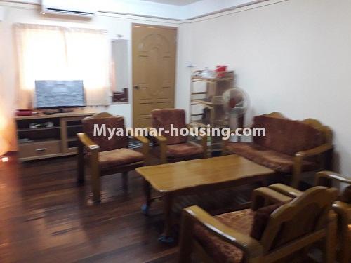 缅甸房地产 - 出租物件 - No.3916 - An apartment room for rent in Yankin Township. - View of the Living room