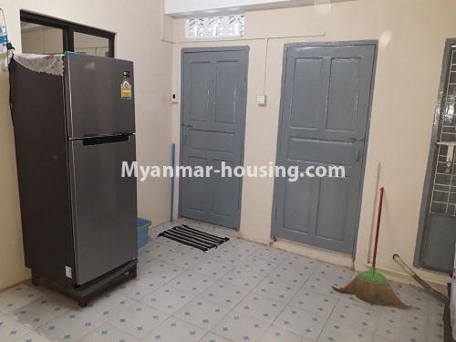 Myanmar real estate - for rent property - No.3916 - An apartment room for rent in Yankin Township. - View of the Toilet and Bathroom