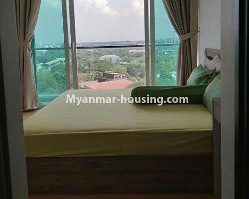 Myanmar real estate - for rent property - No.3920 - Decorated condo room for rent in G.E.M.S Hlaing! - bedroom 1 view