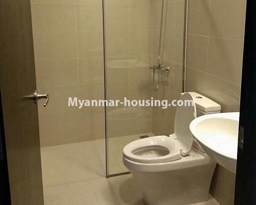 Myanmar real estate - for rent property - No.3920 - Decorated condo room for rent in G.E.M.S Hlaing! - compound bathroom view