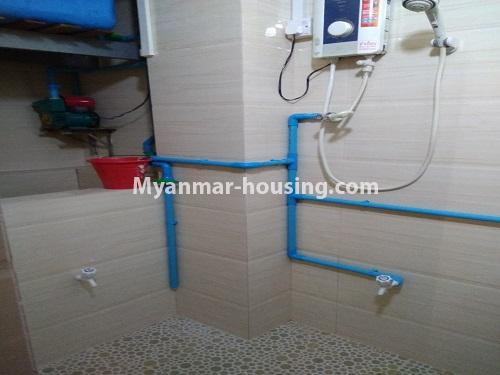 Myanmar real estate - for rent property - No.3935 - Apartment for rent in Downtown. - bathroom