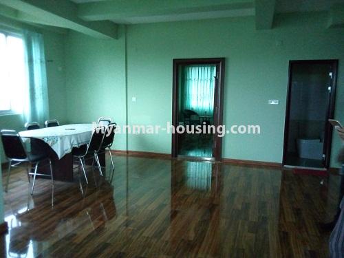 မြန်မာအိမ်ခြံမြေ - ငှားရန် property - No.3936 - မိုးမြင့်စံကွန်ဒိုတွင် အခန်းကောင်းဌားရန် ရှိသည်။View of the Dinning room