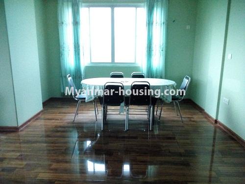မြန်မာအိမ်ခြံမြေ - ငှားရန် property - No.3936 - မိုးမြင့်စံကွန်ဒိုတွင် အခန်းကောင်းဌားရန် ရှိသည်။View of Dinning room