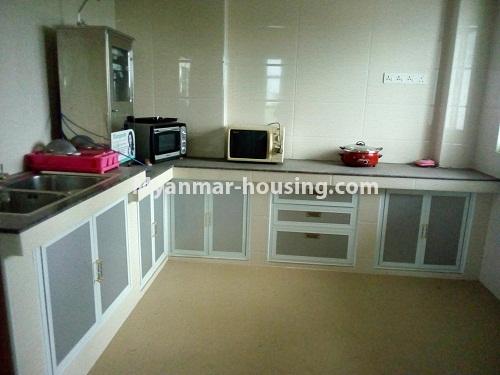 Myanmar real estate - for rent property - No.3936 - Good room for rent in Moe Myint San Condo. - View of the Kitchen room