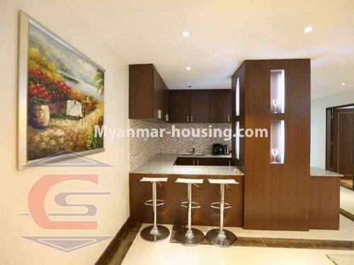 မြန်မာအိမ်ခြံမြေ - ငှားရန် property - No.3941 - Golden Parami Condo တွင် အခန်းကောင်းဌားရန် ရှိပါသည်။View of Kitchen room