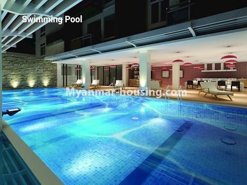 မြန်မာအိမ်ခြံမြေ - ငှားရန် property - No.3941 - Golden Parami Condo တွင် အခန်းကောင်းဌားရန် ရှိပါသည်။View of  Swimming pool