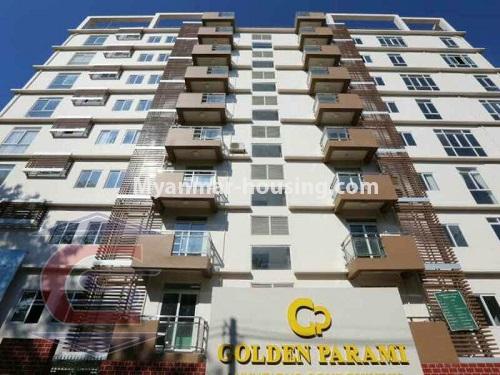 မြန်မာအိမ်ခြံမြေ - ငှားရန် property - No.3941 - Golden Parami Condo တွင် အခန်းကောင်းဌားရန် ရှိပါသည်။View of the building