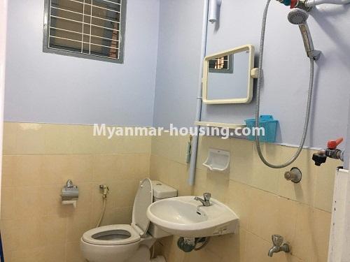 Myanmar real estate - for rent property - No.3942 - An apartment for rent in InGyn Myaing Housing. - View of the Toilet and Bathroom