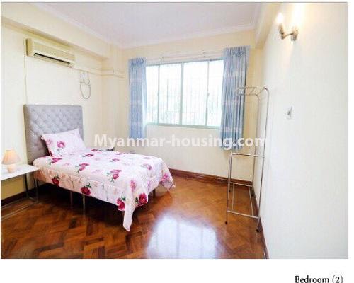 မြန်မာအိမ်ခြံမြေ - ငှားရန် property - No.3946 - ပုလဲကွန်ဒိုတွင် အခန်းကောင်းဌားရန်တစ်ခန်း ဌားရန် ရှိပါသည်။view of the bed room
