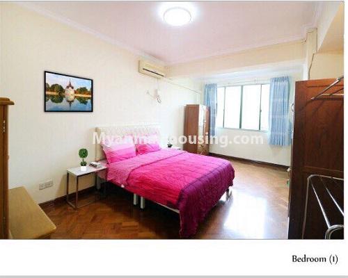 မြန်မာအိမ်ခြံမြေ - ငှားရန် property - No.3946 - ပုလဲကွန်ဒိုတွင် အခန်းကောင်းဌားရန်တစ်ခန်း ဌားရန် ရှိပါသည်။View of the Bed room