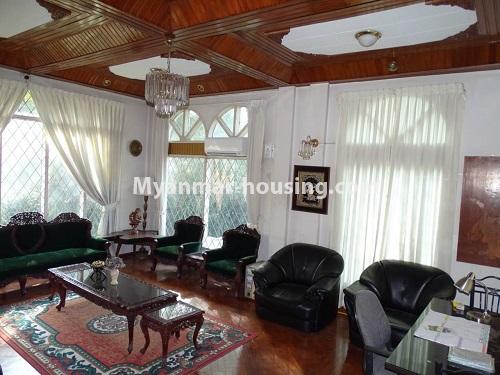 Myanmar real estate - for rent property - No.3947 - Three storey landed house for office in 7 mile, Mayangone! - living room view