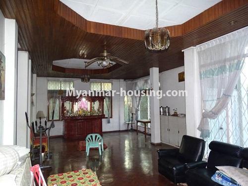 Myanmar real estate - for rent property - No.3947 - Three storey landed house for office in 7 mile, Mayangone! - another living room view