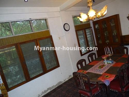 မြန်မာအိမ်ခြံမြေ - ငှားရန် property - No.3947 - မရမ်းကုန်း ၇မိုင်တွင် သုံးထပ်တိုက်ငှါးရန်ရှိသည်။dining room view