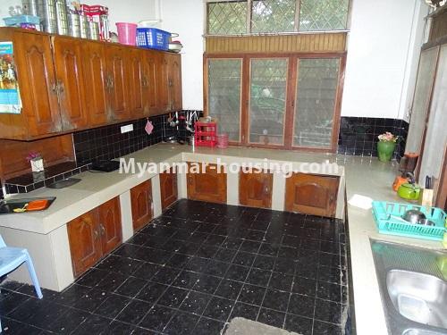 Myanmar real estate - for rent property - No.3947 - Three storey landed house for office in 7 mile, Mayangone! - kitchen view