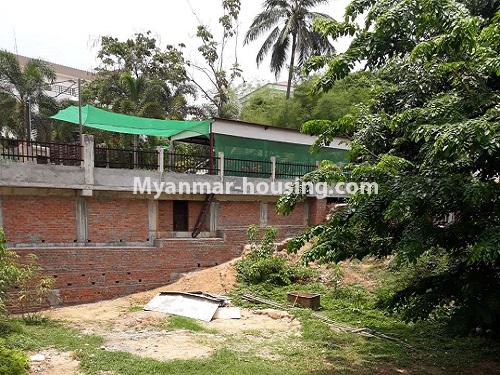 Myanmar real estate - for rent property - No.3947 - Three storey landed house for office in 7 mile, Mayangone! - fance view