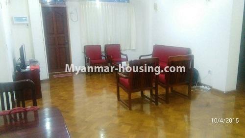 မြန်မာအိမ်ခြံမြေ - ငှားရန် property - No.3948 - အနော်ရထာအိမ်ရာတွင် အခန်းကောင်းတစ်ခန်းဌားရန် ရှိပါသည်။View of the living room
