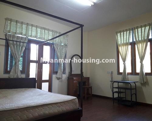 缅甸房地产 - 出租物件 - No.3949 - Landed house for rent in Mya Khua Nyo Housing - view of the bed room