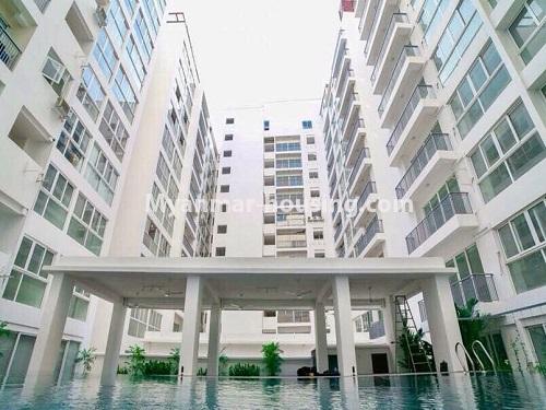 မြန်မာအိမ်ခြံမြေ - ငှားရန် property - No.3951 - ရန်ကင်းတွင် ကွန်ဒိုတိုက်ခန်းကောင်းငှါးရန်ရှိသည်။building view