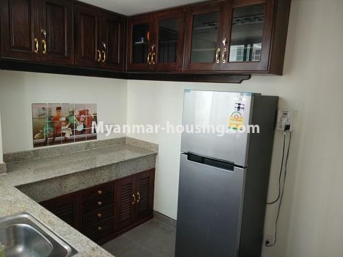 ミャンマー不動産 - 賃貸物件 - No.3952 - Luxurary room for rent in Malikha Condo - View  of Kitchen room