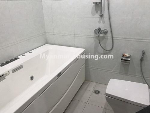 Myanmar real estate - for rent property - No.3955 - Landed house for business in Tarmwe! - bathroom view