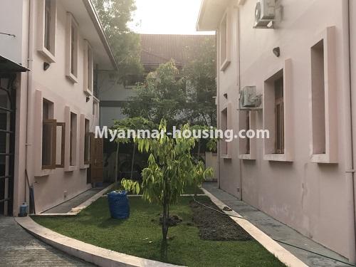 Myanmar real estate - for rent property - No.3955 - Landed house for business in Tarmwe! - two houses view 