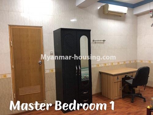 Myanmar real estate - for rent property - No.3957 - Specious Condo room for rent in Downtown. - master bedroom