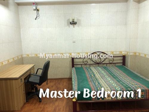 မြန်မာအိမ်ခြံမြေ - ငှားရန် property - No.3957 - မြို့ထဲတွင် ကန်ဒိုတိုက်ခန်းကျယ် ငှါးရန်ရှိသည်။ - master bedroom