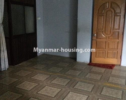 Myanmar real estate - for rent property - No.3964 - Condo room for rent in Bo Aung Kyaw Towner. - main door and one bedroom view