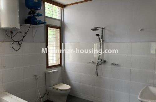 Myanmar real estate - for rent property - No.3967 - Good Landed House for rent in Bahan Township. - View of Bathroom and Toilet