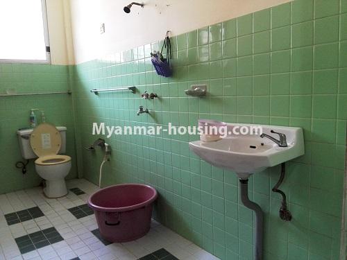 Myanmar real estate - for rent property - No.3970 - Landed House near Junction 8, Mayangone! - bathroom view