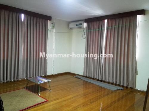 Myanmar real estate - for rent property - No.3970 - Landed House near Junction 8, Mayangone! - upstairs living room view