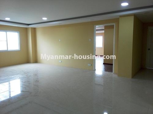 Myanmar real estate - for rent property - No.3971 - Good room for rent in Golden Crown Condo - View of the living room