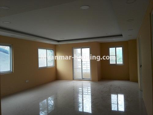 Myanmar real estate - for rent property - No.3973 - Wide space room for rent in Golden Crown Condo. - View of the Living room
