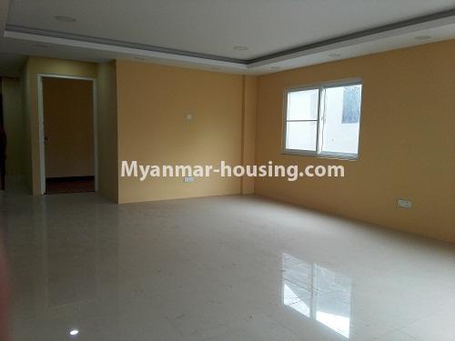 Myanmar real estate - for rent property - No.3973 - Wide space room for rent in Golden Crown Condo. - View of the living room
