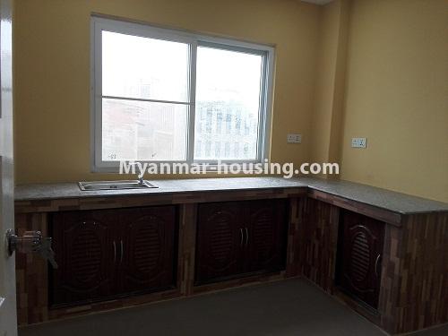 Myanmar real estate - for rent property - No.3973 - Wide space room for rent in Golden Crown Condo. - View of the Kitchen room