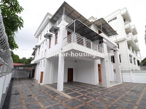 Myanmar real estate - for rent property - No.3980 - Landed house for rent in Yankin. - house view