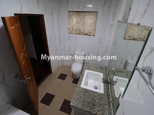 Myanmar real estate - for rent property - No.3980 - Landed house for rent in Yankin. - bathroom view