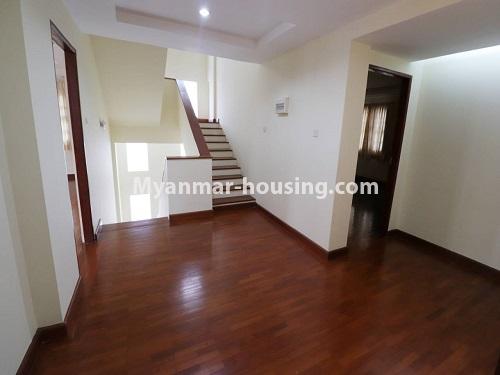 Myanmar real estate - for rent property - No.3980 - Landed house for rent in Yankin. - donwstairs view