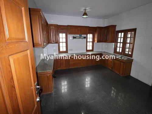 Myanmar real estate - for rent property - No.3980 - Landed house for rent in Yankin. - kitchen view